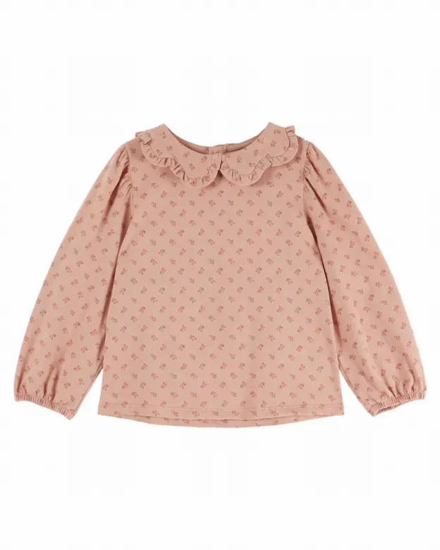 Blouse_col_fleur_Blauw