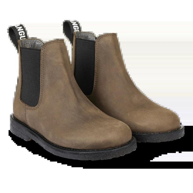 Chelsea_boot_with_logo_and_zipper_Groen