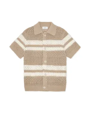 Gianni_Knitted_Ss_Shirt_Sand