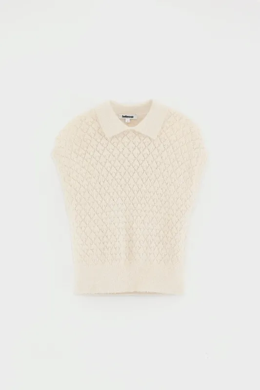 Golyu_Sleeveless_Sweater_Creme
