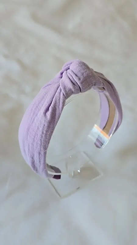 Knot_Mousseline_Hardheadband_Paars