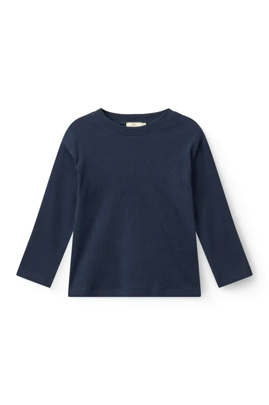 MODAL_RIB_LS_BLOUSE_NAVY_Blauw