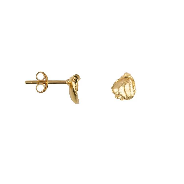 Mini_Oyster_Stud_Earring_Goud