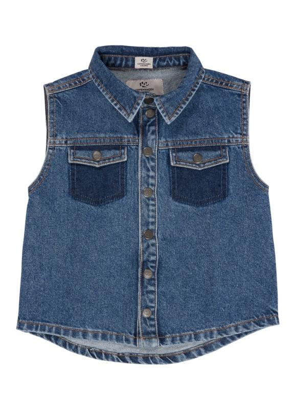 ORGANIC_BOYISH_DENIM_VEST_Blauw