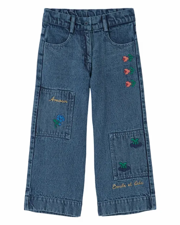 Pantalon_denim_Blauw