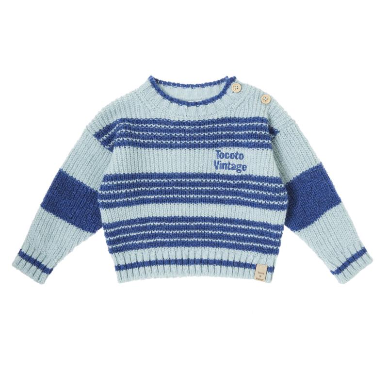 ROUND_NECK_STRIPED_JERSEY_PRINTED_Blauw