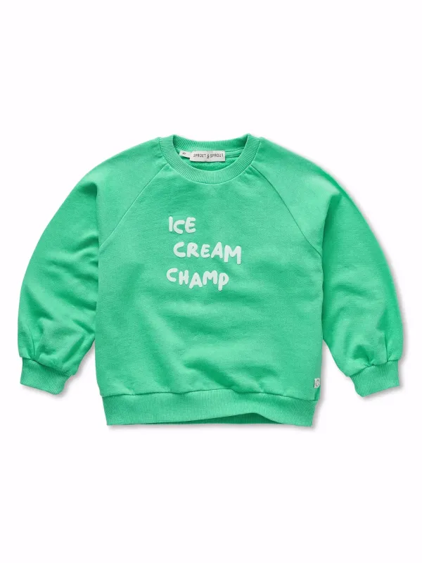 Raglan_Sweatshirt_Ice_Cream_Champ_Groen