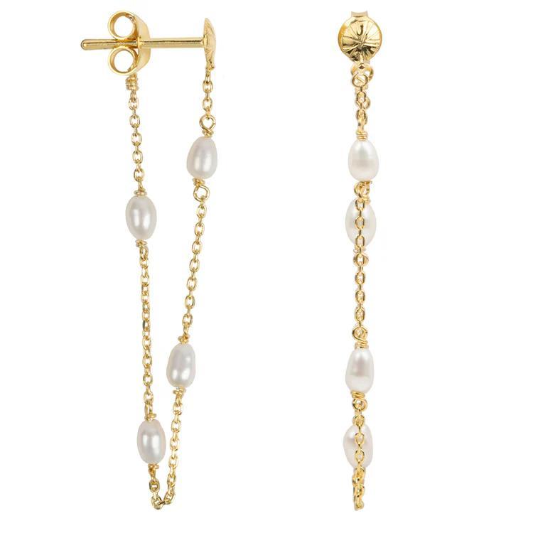 Ribbed_Mini_Moon_Pearl_Chain_Stud_Earring__Goud