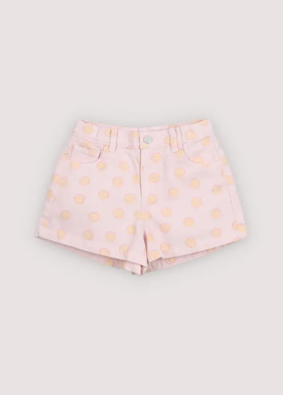 Smiley_Denim_Short_Smiley_Print_Roze