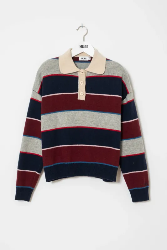 Striped_polo_pull_Blauw