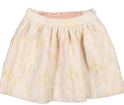 Sunita_Party_Jacquard_Skirt_Geel