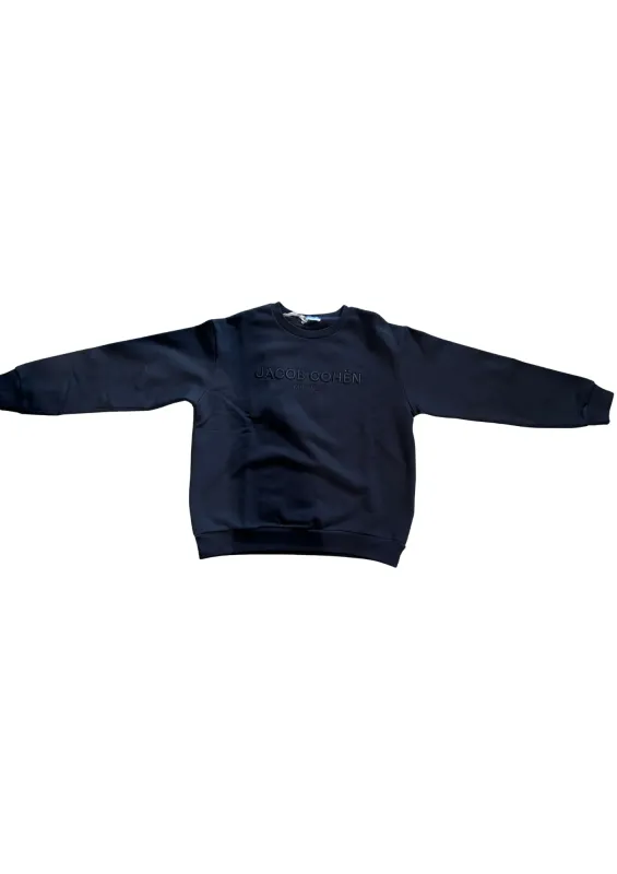 Sweater_Felpa_Girocollo_Ricamo__Blauw