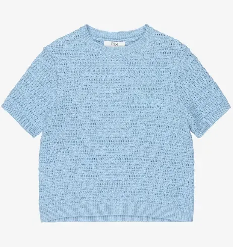 Sweater_met_korte_mouw_Blauw