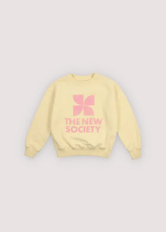 TNS_Logo_Sweatshirt_Soft_Lemon_Geel