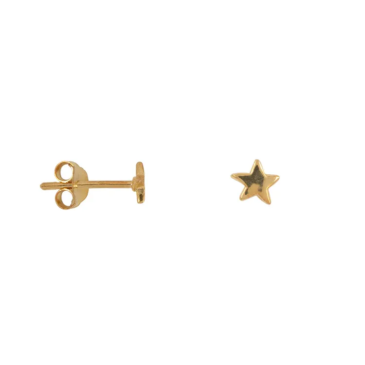 _Mini_Star_Stud_Earring_Gold_Plated_Goud