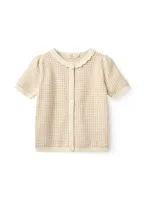 Check_Jacquard_Cardigan_Beige