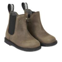 Chelsea_boot_with_logo_and_zipper_Groen_1