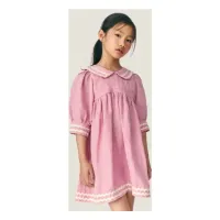 Isaline_Linen_Collared_Dress_Roze_1