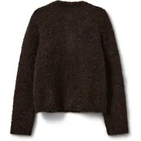 Kyra_SY_Cardigan_Dark_brown_bruin