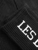 Les_Deux_Vertigo_Rib_Socks_Zwart