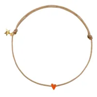 Mini_Heart_Beige_Rope_Bracelet_Gold_Plated_Goud