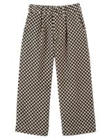 Pantalon_Velours_Damier_Zwart