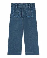 Pantalon_poches_denim_Blauw