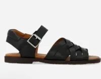 Sandal_braid_with_buckle_Zwart_1