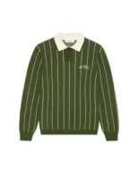 Signature_Knitted_Ls_Polo_Groen