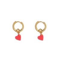 Small_Neon_Pink_Heart_Hoop_Earring_Gold_Goud