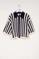 Striped_Polo_Neck_Cardigan_Blauw