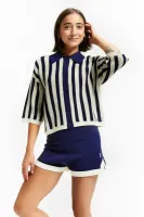 Striped_Polo_Neck_Cardigan_Blauw_1