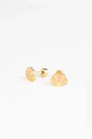 Stud_Earrings_Golden_Shell_Goud