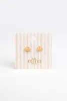 Stud_Earrings_Golden_Shell_Goud_1