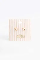 Studs_Earrings_Duo_Hart_Goud_1