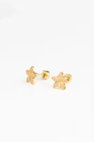 Studs_Earrings_Golden_Flora_Goud