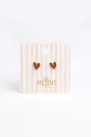 Studs_Earrings_Organic_Heart_Goud_1