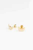 Studs_Earrings_Shiny_Moon_Goud