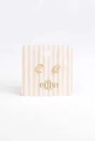 Studs_Earrings_Shiny_Moon_Goud_1