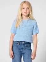 Sweater_met_korte_mouw_Blauw_1