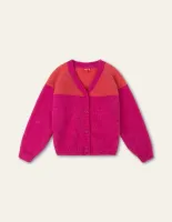 Vedette_cardigan_Colourblock_Roze