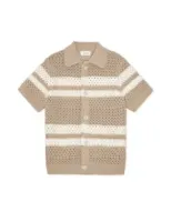 Gianni_Knitted_Ss_Shirt_Sand