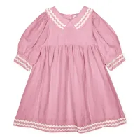 Isaline_Linen_Collared_Dress_Roze