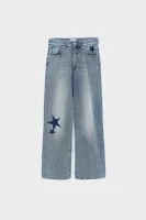 Popies_Flared_Jeans_Blauw
