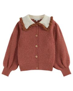 Cardigan_Col_Volante_Roze