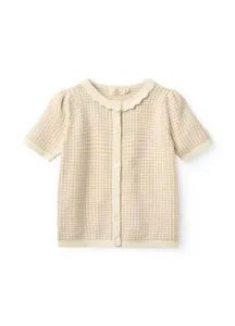 Check_Jacquard_Cardigan_Beige