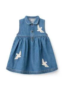 Denim_Dress_Crochet_Doves_Blauw