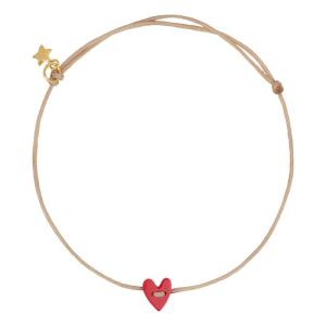 Heart_Bracelet_gold_donker_roze_Roze