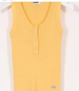 Knitted_Tank_Top_Round_Neck_Geel