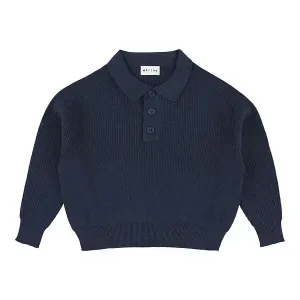 Knitted_polo_zietse_cashmy_azimuth_Blauw